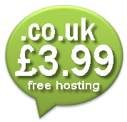 .co.uk Domains just Â£3.99 with free hosting too!